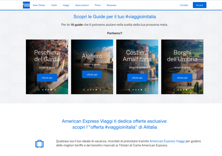 LPN-American Express lancia 'Viaggio in Italia', 8 su 10 scelgono vacanze nel belpaese