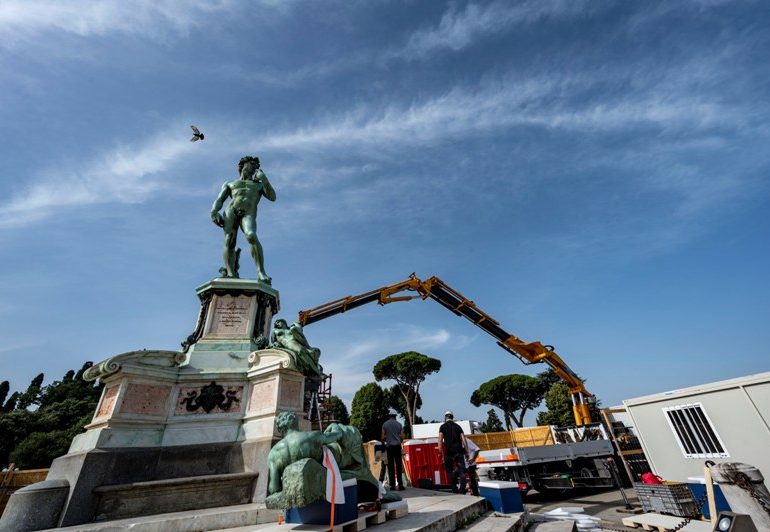 Al via il restauro del David di piazzale Michelangelo