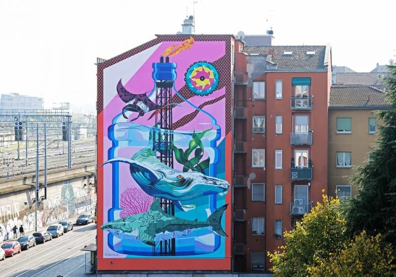 A Milano arriva il murale mangia-smog
