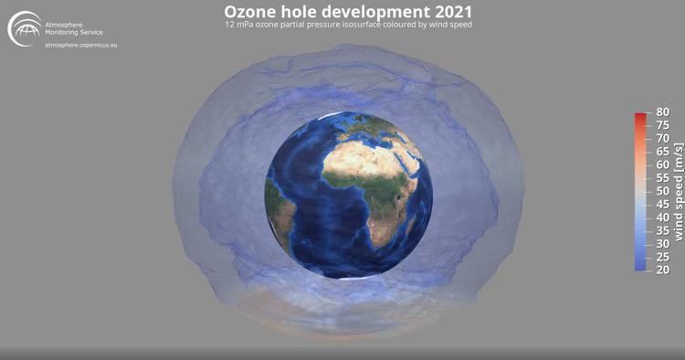 Buco dell'ozono 2021 tra i più longevi mai registrati